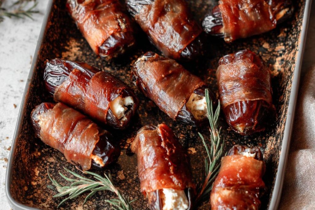 Prosciutto Wrapped Dates With Goat Cheese