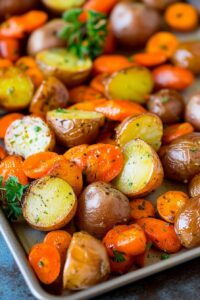 Roasted Potatoes and Carrots