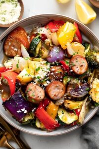 Sausage Veggie Sheet Pan