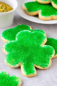 Shamrock Sugar Cookies