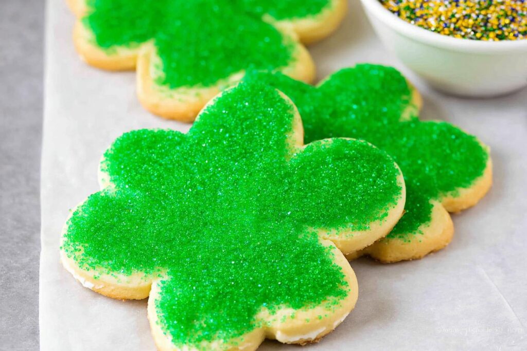 Shamrock Sugar Cookies