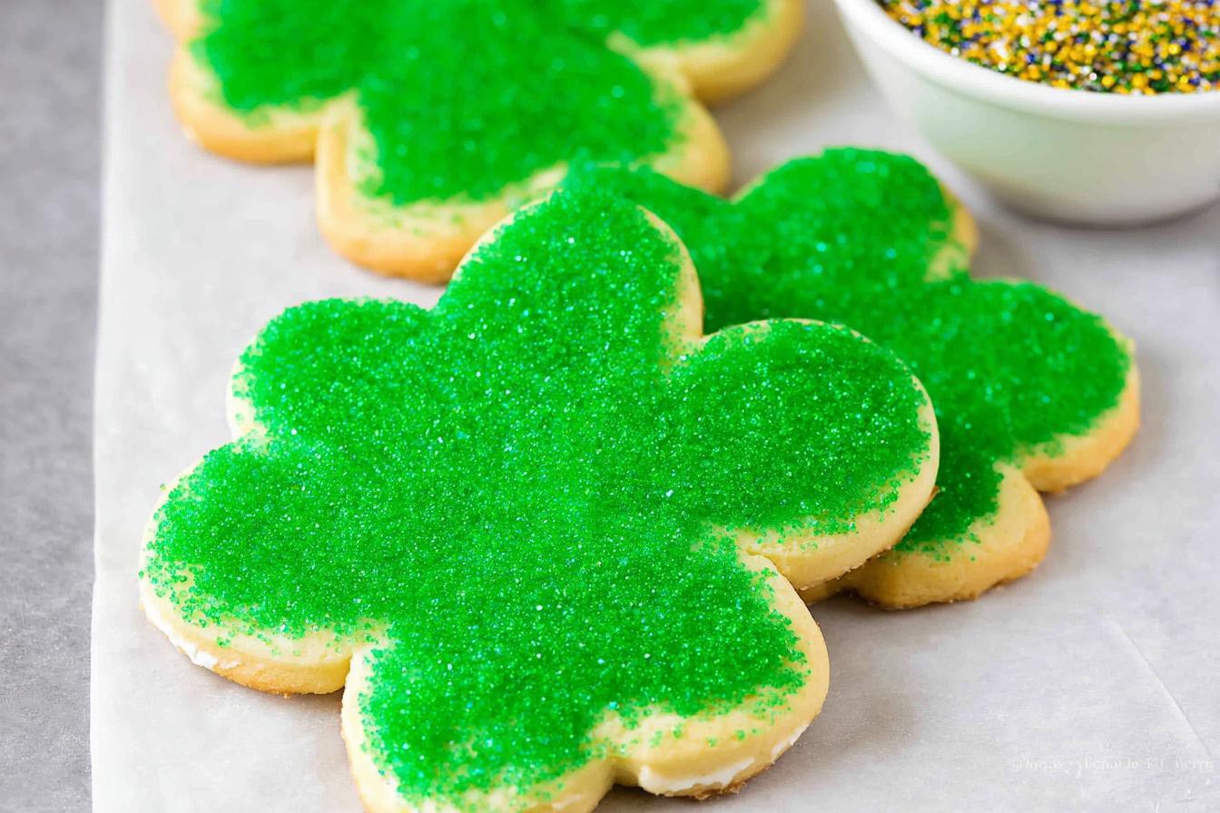 Shamrock Sugar Cookies