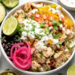 Sheet Pan Chicken Burrito Bowls