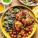 Sheet Pan Hot Honey Chicken Bowls