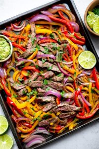 Sheet Pan Steak Fajitas
