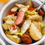 Slow Cooker Sausage, Cabbage and Potatoes