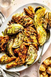 Spice Rubbed Roasted Chicken and Cabbage