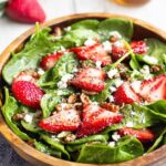 Spinach Strawberry Salad with Balsamic Poppy Seed Dressing