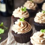 guinness chocolate cupcakes with bailey’s buttercream