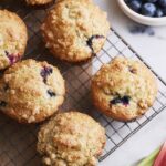 Blueberry Rhubarb Muffins
