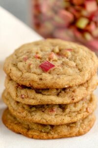 Brown Sugar Rhubarb Cookies