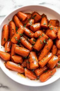 Honey Balsamic Glazed Carrots