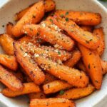 Parmesan Garlic Air Fryer Carrots