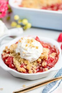 Rhubarb Dump Cake Recipe