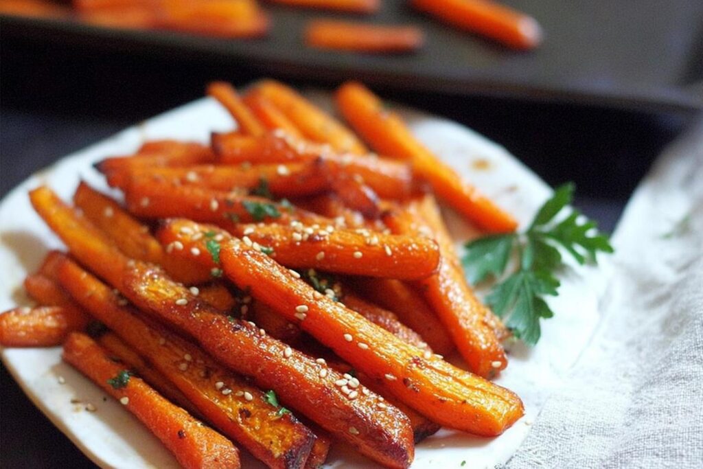 Sesame Roasted Carrots