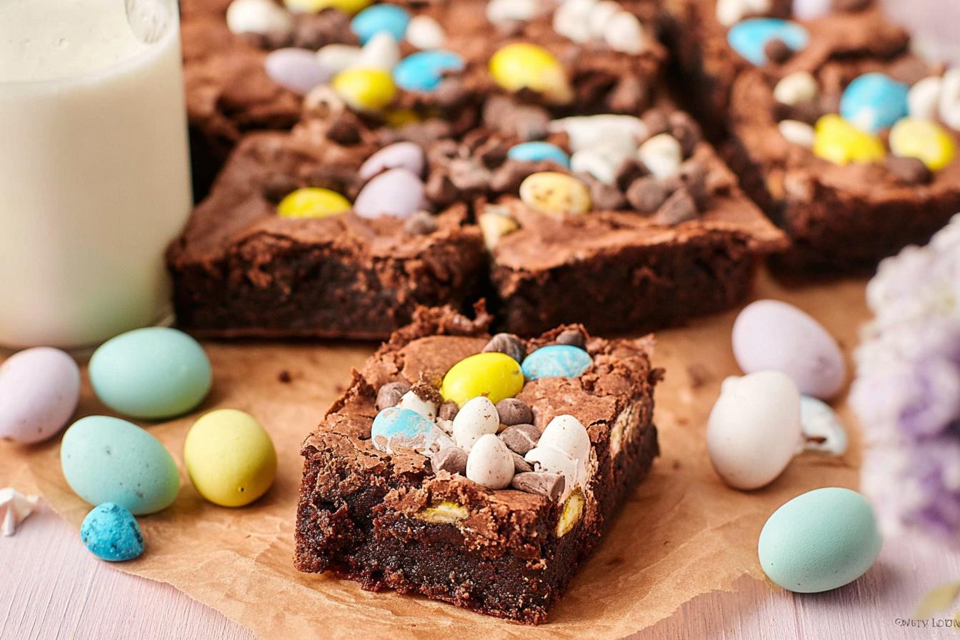 Cadbury Egg Brownies