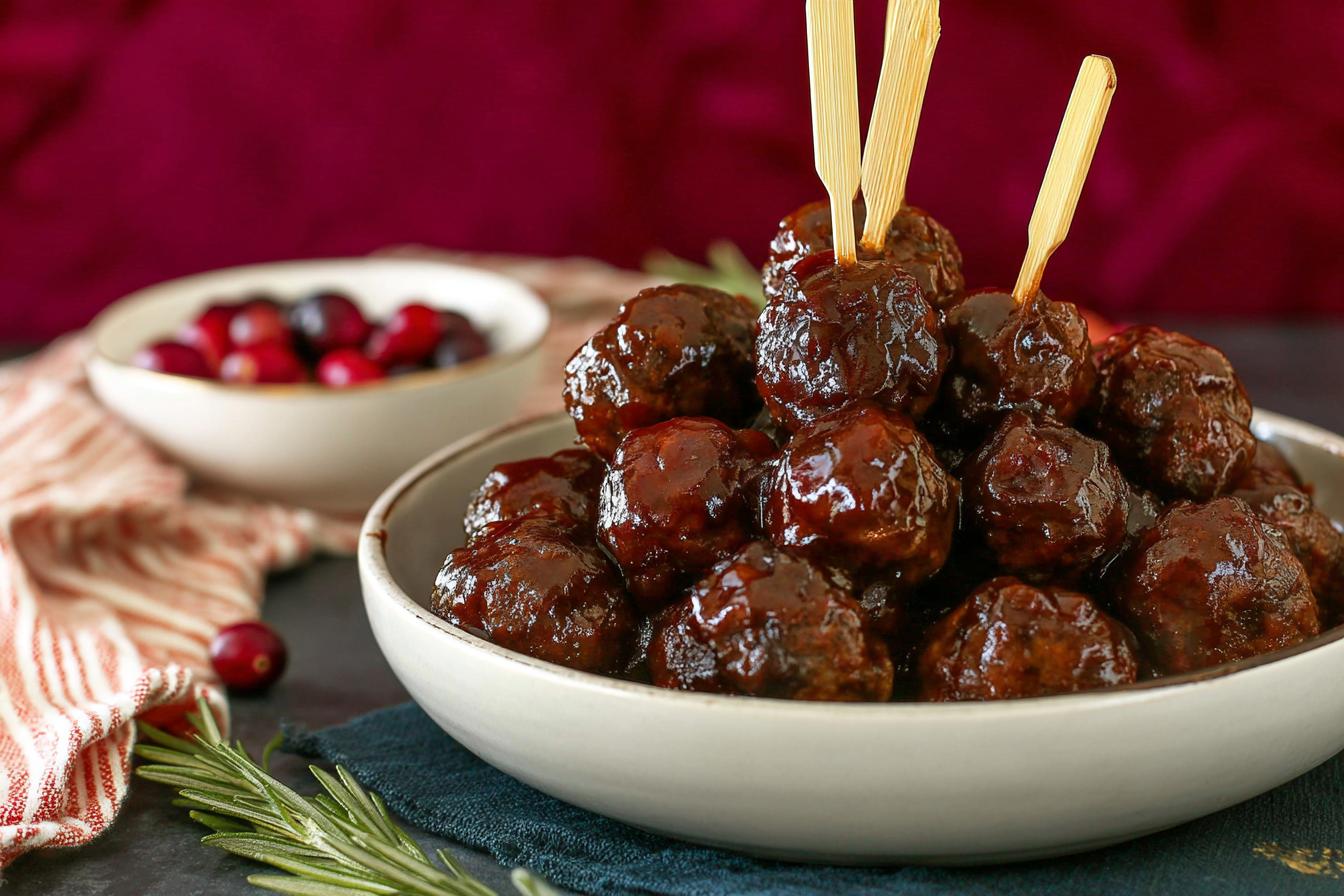 Cranberry BBQ Meatballs