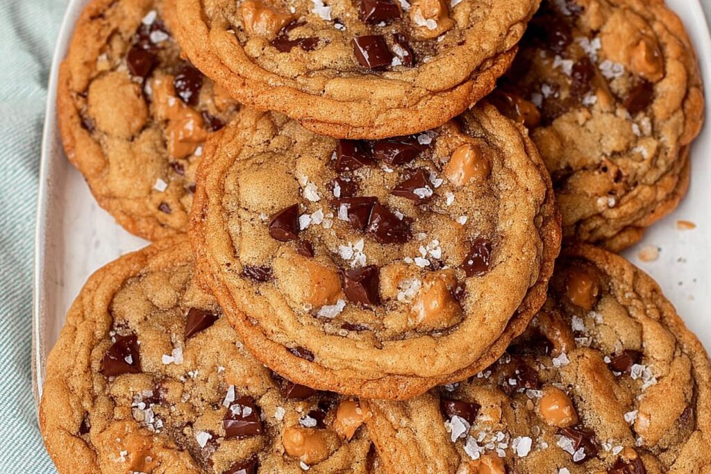 Homemade Brown Butter Toffee Chocolate Chip Cookies