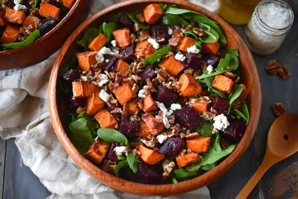 Roasted Beet & Sweet Potato Salad