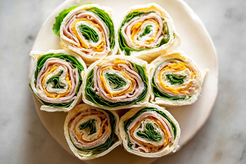 Turkey Pinwheel Sandwiches