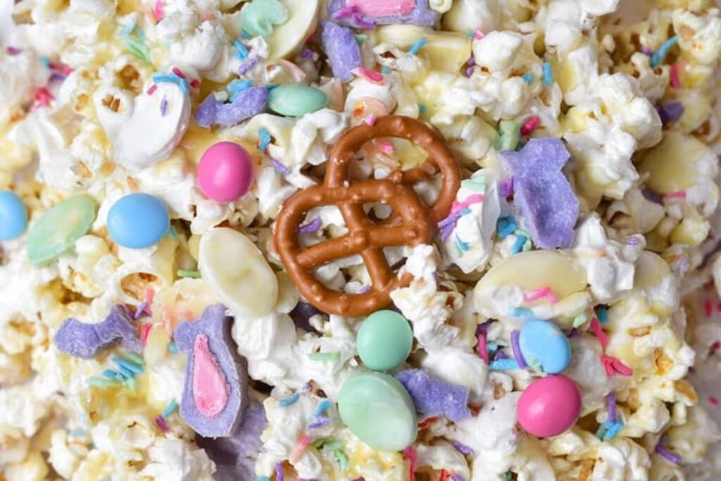 White Chocolate Easter Popcorn Recipe