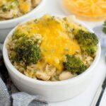 Cheesy Crockpot Chicken Broccoli Rice Casserole