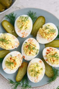 Dill Pickle Deviled Eggs
