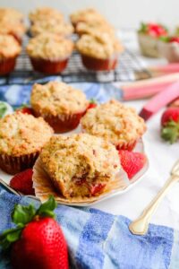 Strawberry Rhubarb Muffins