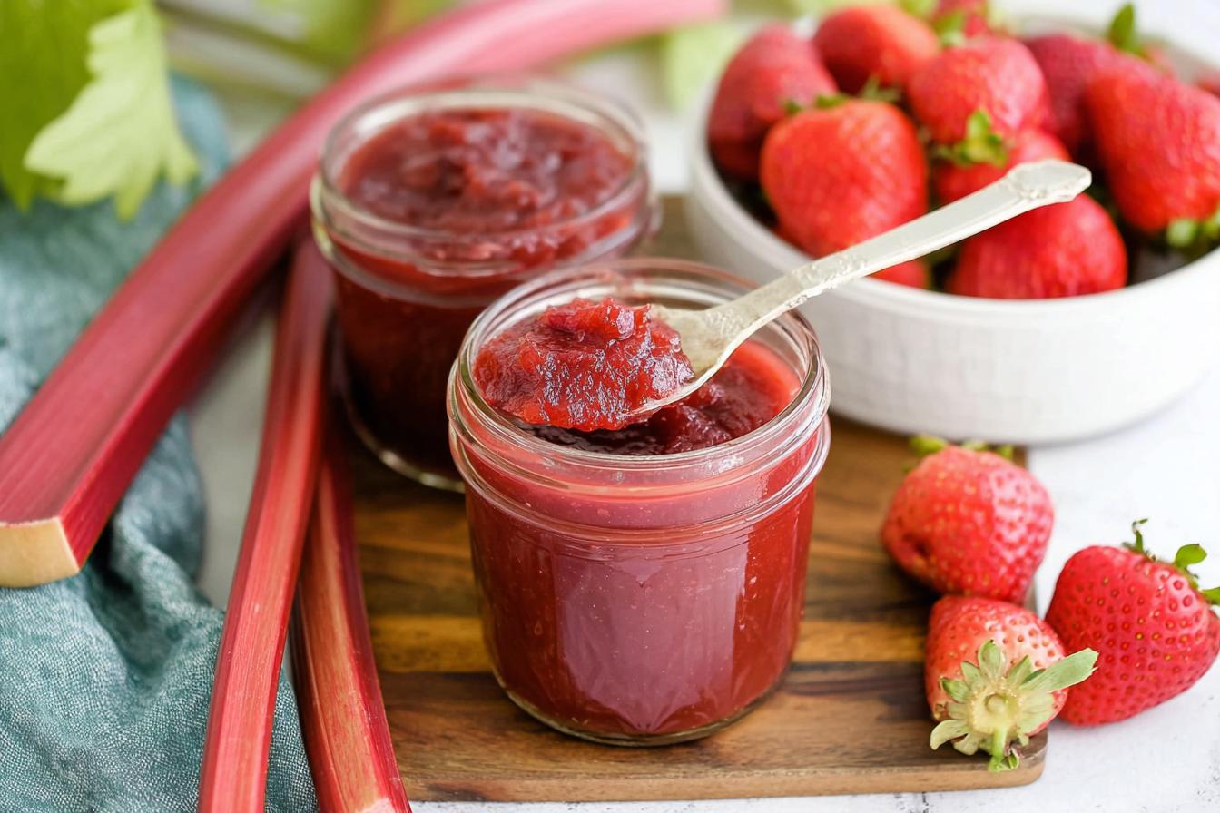 Strawberry and Rhubarb Preserves